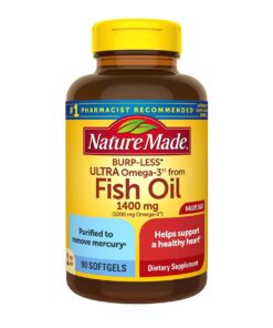 Dầu cá Nature Made Fish Oil 1400mg 1000mg Omega-3 BURP - LESS