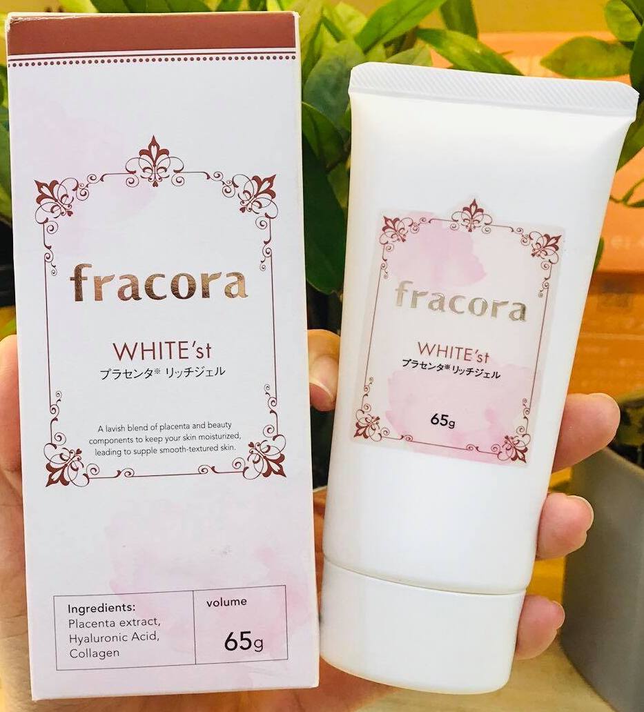 Kem dưỡng nhau thai Fracora White’st Placenta Rich Gel Nhật Bản Kem dưỡng nhau thai Fracora White’st Placenta Rich Gel Nhật Bản - Yêu Hàng Ngoại