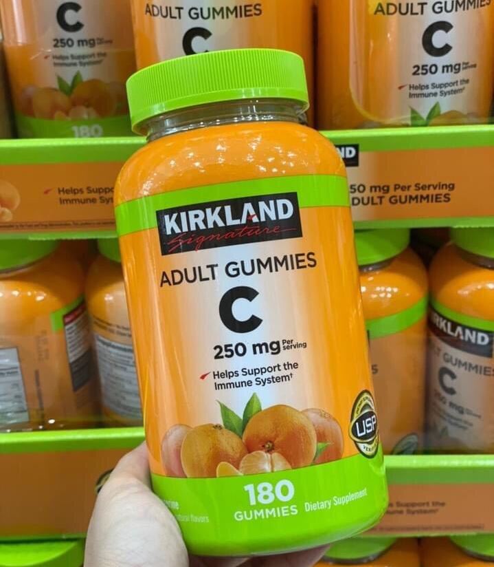Kẹo dẻo Vitamin C Kirkland Signature Adult Gummies C 250mg Kẹo dẻo Vitamin C Kirkland Signature Adult Gummies C 250mg - Yêu Hàng Ngoại