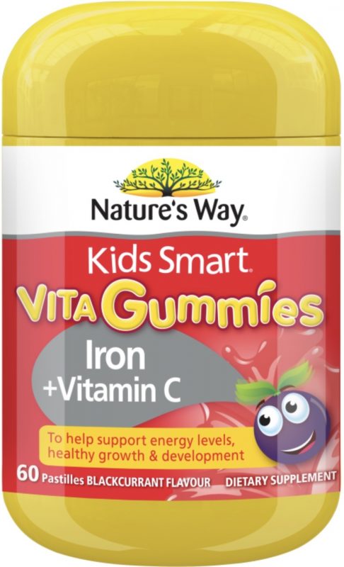 Kẹo dẻo Nature's Way Kids Smart Vita Gummies Iron + Vitamin C Kẹo dẻo Nature's Way Kids Smart Vita Gummies Iron + Vitamin C - Yêu Hàng Ngoại