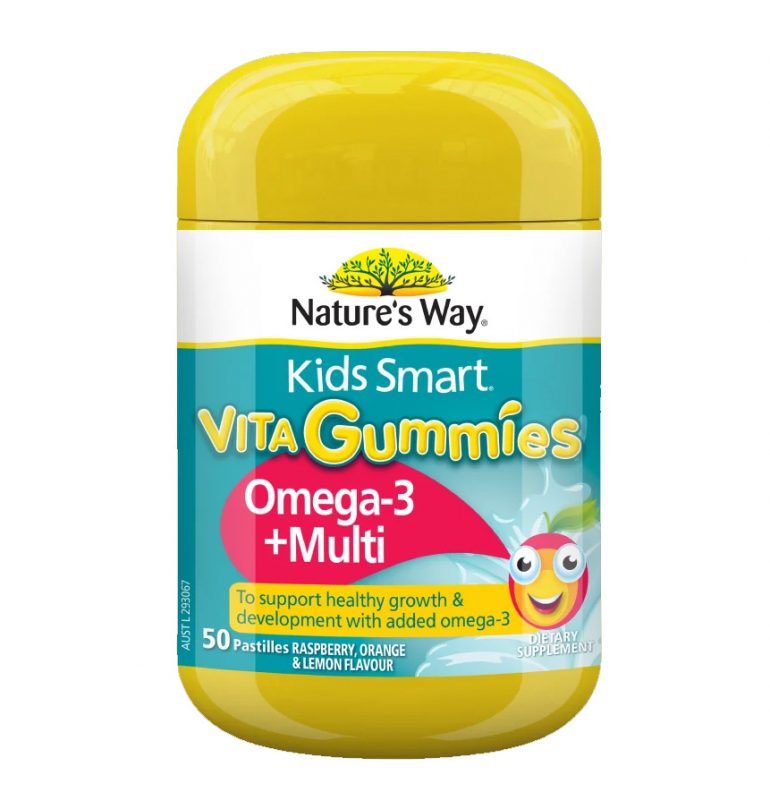 Kẹo dẻo Nature’s Way Kids Smart Vita Gummies Omega 3 +Multi Kẹo dẻo Nature’s Way Kids Smart Vita Gummies Omega 3 +Multi - Yêu Hàng Ngoại