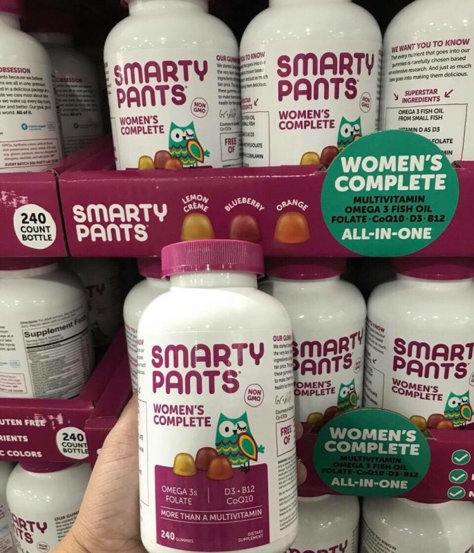 Kẹo dẻo bổ sung Multivitamin Smarty Pants Women's Complete Kẹo dẻo bổ sung Multivitamin Smarty Pants Women's Complete - Yêu Hàng Ngoại