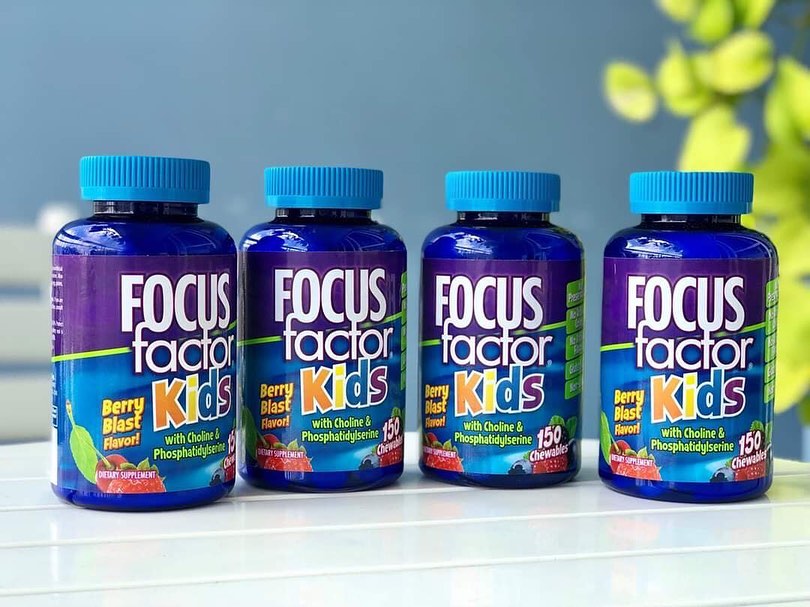 Kẹo nhai phát triển trí não cho bé Focus Factor Kids Kẹo nhai phát triển trí não cho bé Focus Factor Kids - Yêu Hàng Ngoại