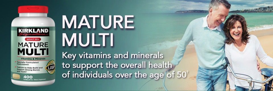 Viên uống bổ sung Kirkland Signature Mature Multivitamin Adult 50+ Viên uống bổ sung Kirkland Signature Mature Multivitamin Adult 50+ - Yêu Hàng Ngoại