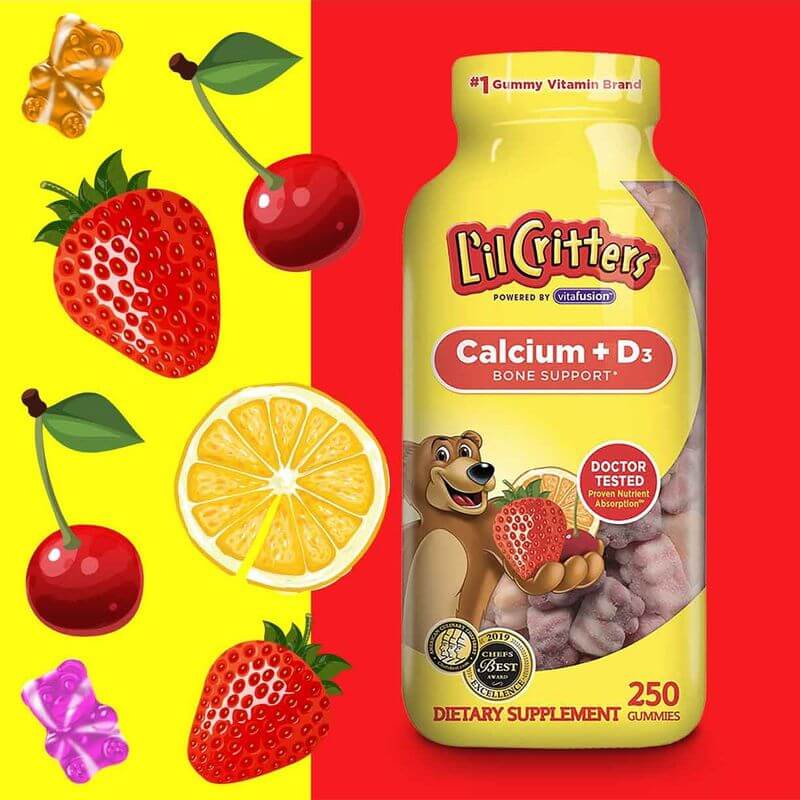 Kẹo dẻo bổ sung Canxi L’il Critters Calcium + Vitamin D3 Kẹo dẻo bổ sung Canxi L’il Critters Calcium + Vitamin D3 - Yêu Hàng Ngoại