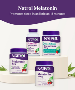 Alternative view of Kẹo dẻo giúp ngủ ngon Natrol Gummies Melatonin Sleep 5mg