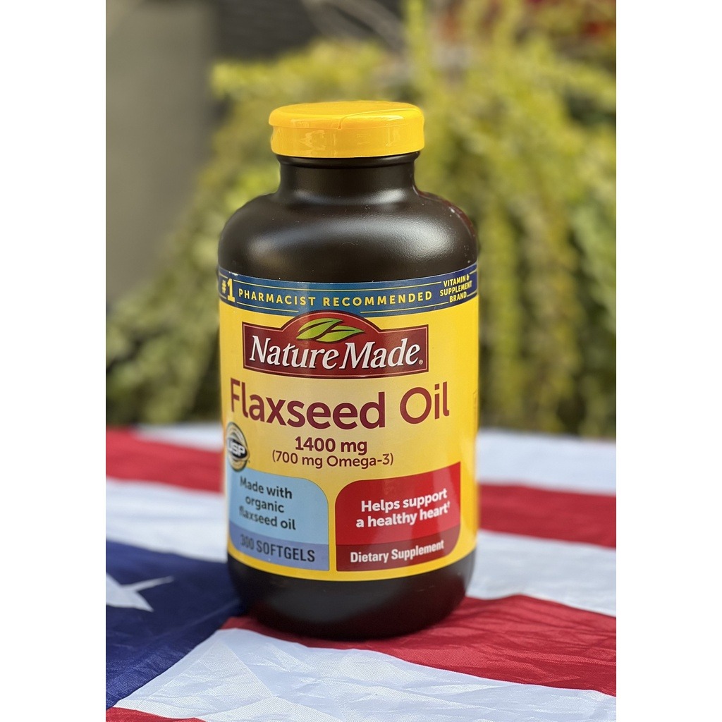 Dầu hạt lanh Nature Made Flaxseed Oil 1400mg 700 mg Omega-3-6-9 Dầu hạt lanh Nature Made Flaxseed Oil 1400mg 700 mg Omega-3-6-9 - Yêu Hàng Ngoại