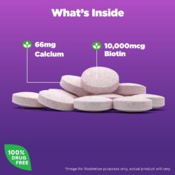 Alternative view of Viên uống mọc tóc Natrol Biotin Beauty 10000mcg