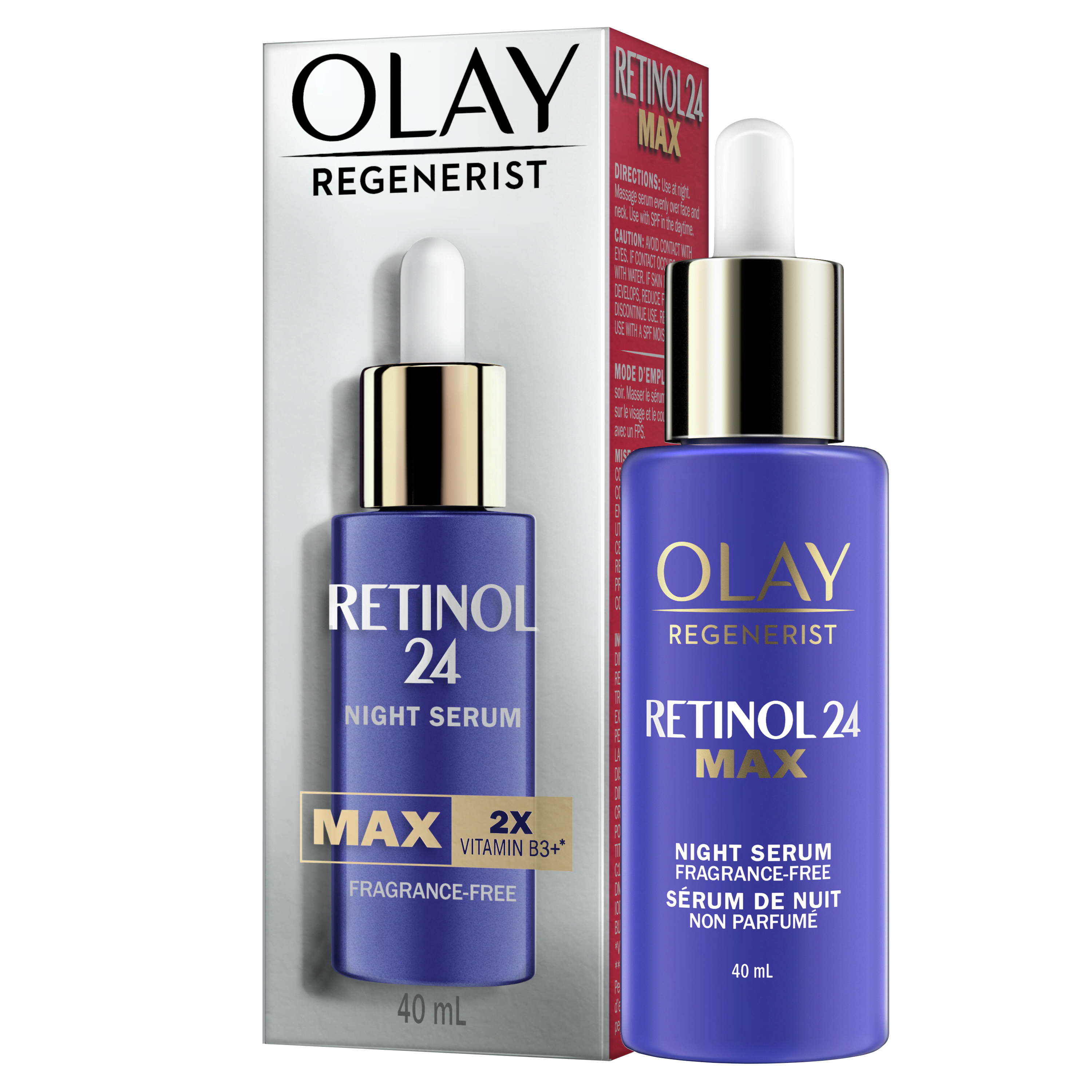 Tinh chất Olay Regenerist Retinol 24 Night Serum MAX 2X Vitamin B3+ Tinh chất Olay Regenerist Retinol 24 Night Serum MAX 2X Vitamin B3+ - Yêu Hàng Ngoại