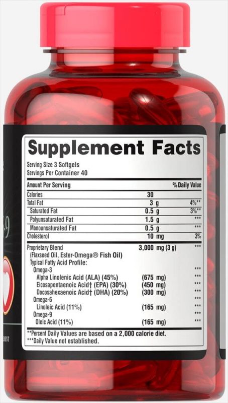 Viên uống bổ tim Puritan’s Pride Triple Omega 3-6-9 Fish & Flax Oils Viên uống bổ tim Puritan’s Pride Triple Omega 3-6-9 Fish & Flax Oils - Yêu Hàng Ngoại