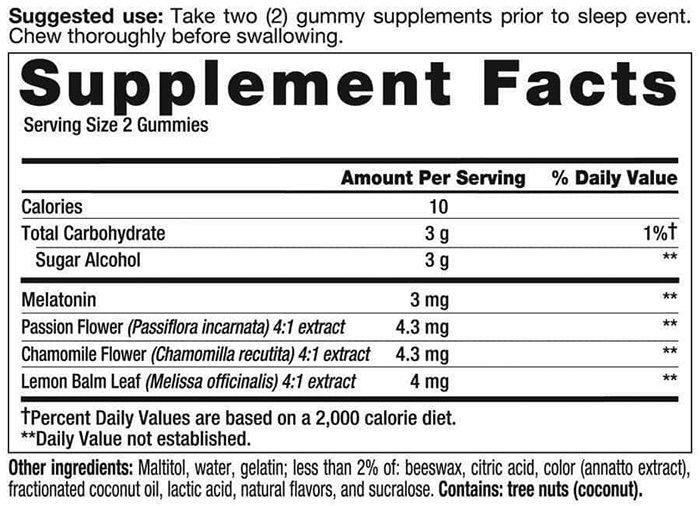 Kẹo dẻo hỗ trợ ngủ ngon Vitafusion Sleep Well Melatonin 3mg Kẹo dẻo hỗ trợ ngủ ngon Vitafusion Sleep Well Melatonin 3mg - Yêu Hàng Ngoại