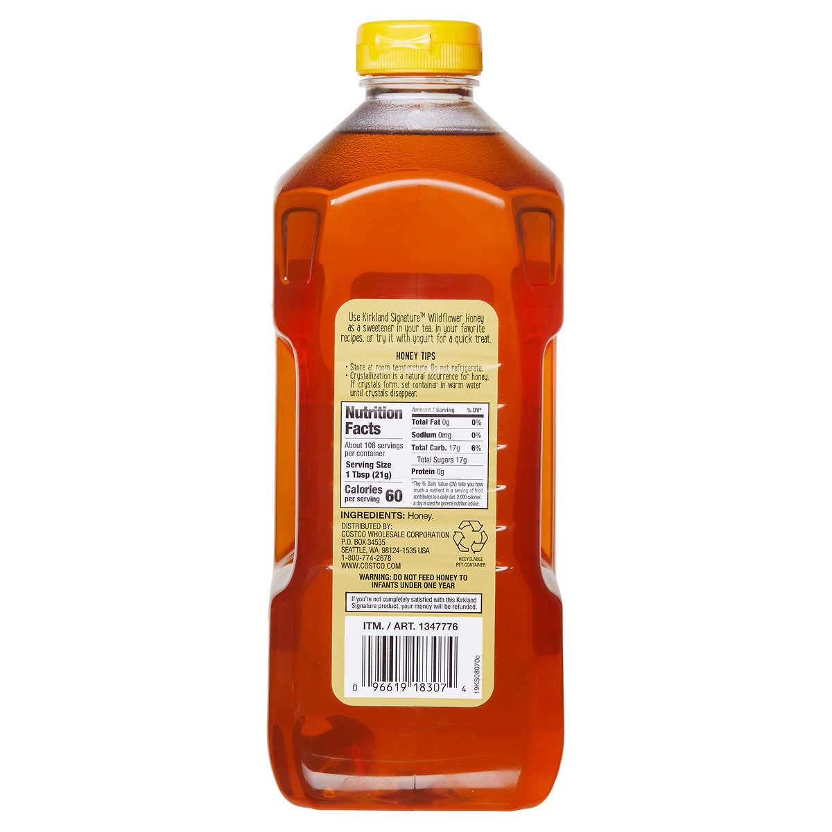 Mật ong nguyên chất Kirkland Signature Wildflower Honey 2,27kg Mật ong nguyên chất Kirkland Signature Wildflower Honey 2,27kg - Yêu Hàng Ngoại