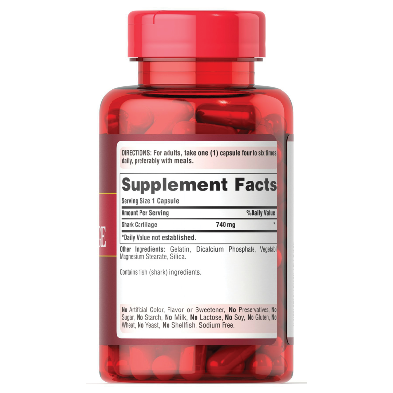 Viên uống sụn vi cá mập Puritan’s Pride Shark Cartilage 740mg Viên uống sụn vi cá mập Puritan’s Pride Shark Cartilage 740mg - Yêu Hàng Ngoại