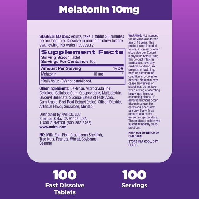 Viên uống cải thiện giấc ngủ Natrol Melatonin Sleep 10mg Viên uống cải thiện giấc ngủ Natrol Melatonin Sleep 10mg - Yêu Hàng Ngoại