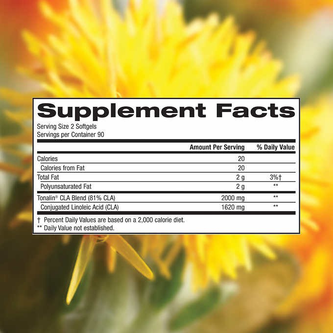 Viên uống giảm cân giảm mỡ Trunature Tonalin CLA 1620mg Viên uống giảm cân giảm mỡ Trunature Tonalin CLA 1620mg - Yêu Hàng Ngoại