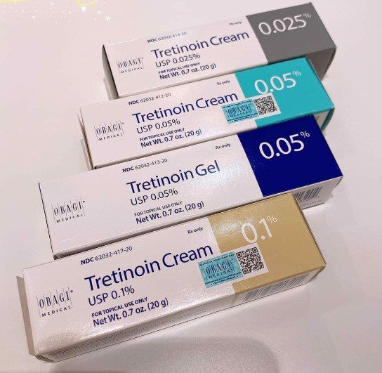 Kem đặc hỗ trợ mụn nám thâm chống lão hoá Obagi Tretinoin (0.025%-0.05%-0.1% Cream Gel) Kem đặc hỗ trợ mụn nám thâm chống lão hoá Obagi Tretinoin (0.025%-0.05%-0.1% Cream Gel) - Yêu Hàng Ngoại