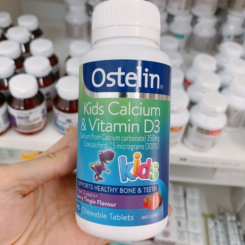 Viên nhai bổ sung Canxi Ostelin Kids Calcium & Vitamin D3 Viên nhai bổ sung Canxi Ostelin Kids Calcium & Vitamin D3 - Yêu Hàng Ngoại
