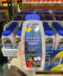 Viên Nhai Dạ Dày Kirkland Ultra Strength Antacid 1000mg (265 Viên) Mỹ