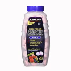 Viên Nhai Hỗ Trợ Dạ Dày Kirkland Ultra Strength Antacid Calcium Carbonate 1000mg