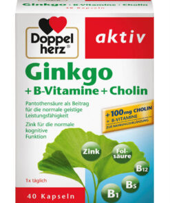 Viên uống bổ não Ginkgo Doppelherz Aktiv + B-Vitamine + Cholin