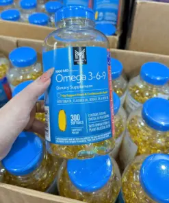 Viên Uống Bổ Sung Dầu Cá & Thực Vật Member's Mark Omega 3-6-9 1600mg – Hộp 300 Viên (Mỹ)