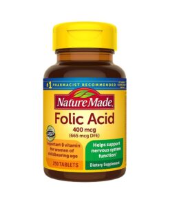 Viên uống bổ sung Folic Acid 400mcg Nature Made