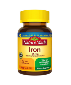 Viên uống bổ sung sắt Nature Made Iron 65 mg