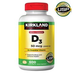 Viên uống bổ sung Vitamin D3 2000 IU Kirkland Signature
