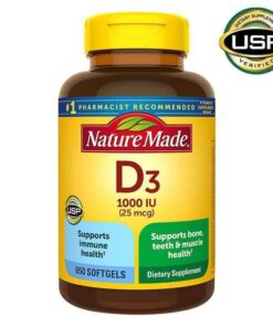 Viên uống bổ sung Vitamin D3 Nature Made 1000 IU