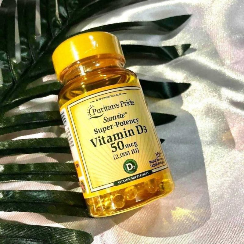Viên uống Vitamin D3 50mcg Puritan's Pride Sunvite Super Potency Viên uống Vitamin D3 50mcg Puritan's Pride Sunvite Super Potency - Yêu Hàng Ngoại