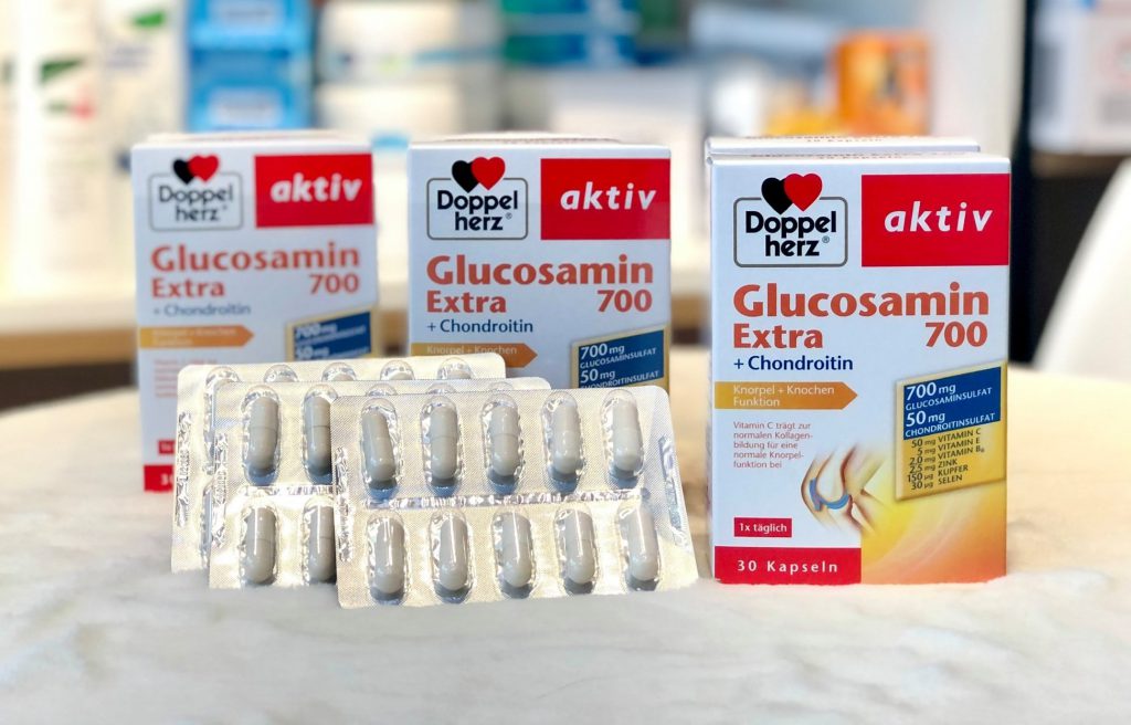 Viên uống bổ xương khớp Doppelherz Glucosamin Extra 700 + Chondroitin Viên uống bổ xương khớp Doppelherz Glucosamin Extra 700 + Chondroitin - Yêu Hàng Ngoại