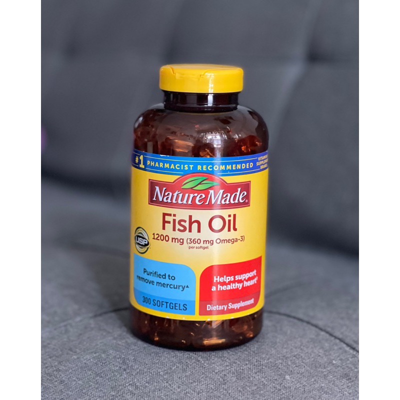 Viên uống dầu cá Nature Made Fish Oil 1200 mg 360 mg Omega-3 Viên uống dầu cá Nature Made Fish Oil 1200 mg 360 mg Omega-3 - Yêu Hàng Ngoại