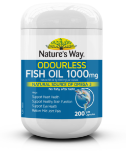 Viên uống dầu cá Nature’s Way Odourless Fish Oil 1000mg