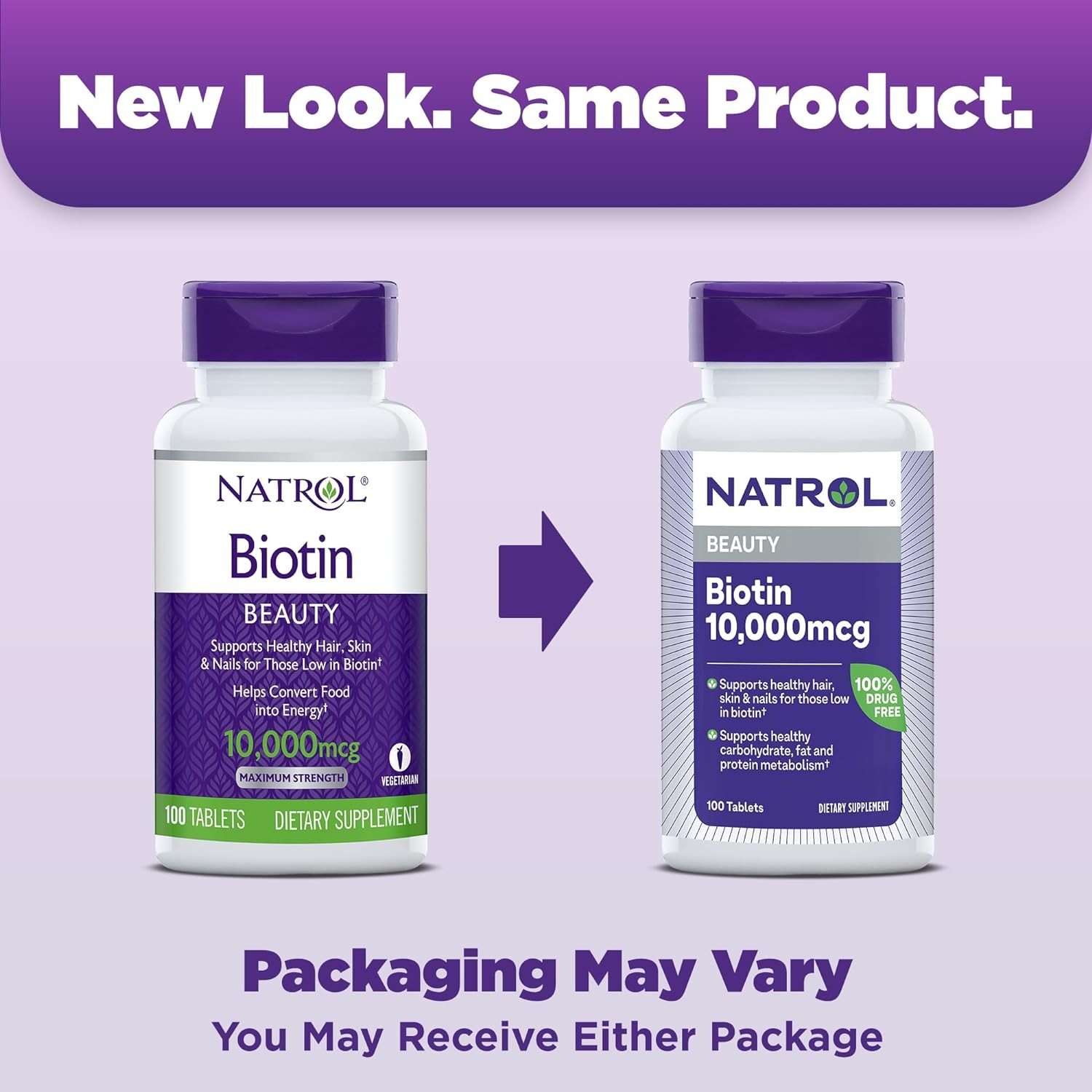 Viên uống mọc tóc Natrol Biotin Beauty 10000mcg Viên uống mọc tóc Natrol Biotin Beauty 10000mcg - Yêu Hàng Ngoại