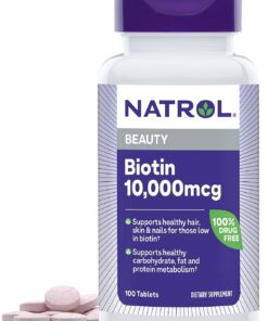 Viên uống mọc tóc Natrol Biotin Beauty 10000mcg