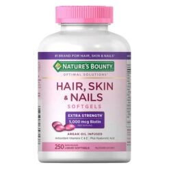 Viên uống Nature’s Bounty Hair Skin & Nails With Biotin 5000 mcg
