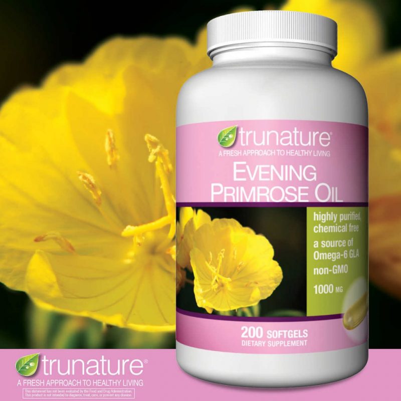 Viên uống tinh dầu hoa anh thảo Trunature Evening Primrose Oil Viên uống tinh dầu hoa anh thảo Trunature Evening Primrose Oil - Yêu Hàng Ngoại