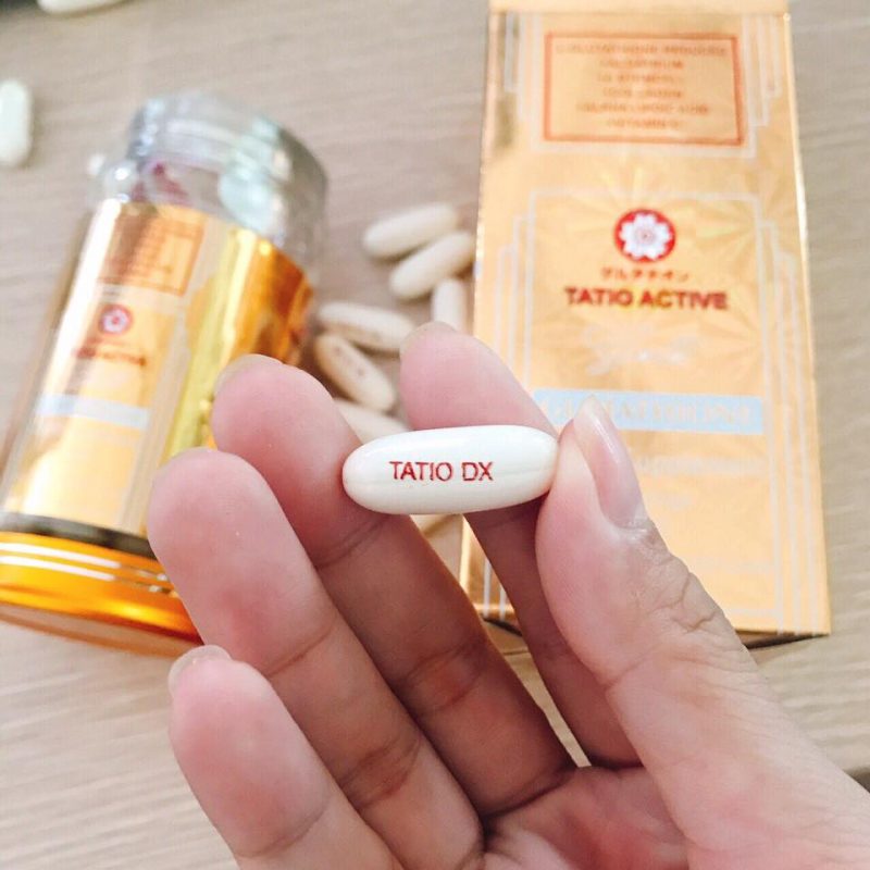 Viên uống trắng da Tatio Active Gold Glutathione 1850mg Viên uống trắng da Tatio Active Gold Glutathione 1850mg - Yêu Hàng Ngoại