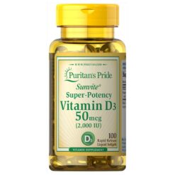 Viên uống Vitamin D3 50mcg Puritan's Pride Sunvite Super Potency