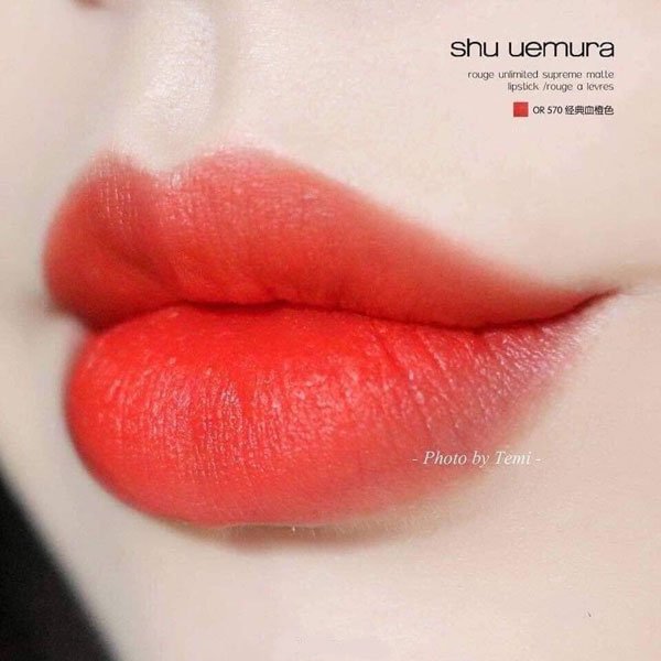 Son Shu Uemura màu 570 màu đỏ cam Son Shu Uemura màu 570 màu đỏ cam - Yêu Hàng Ngoại