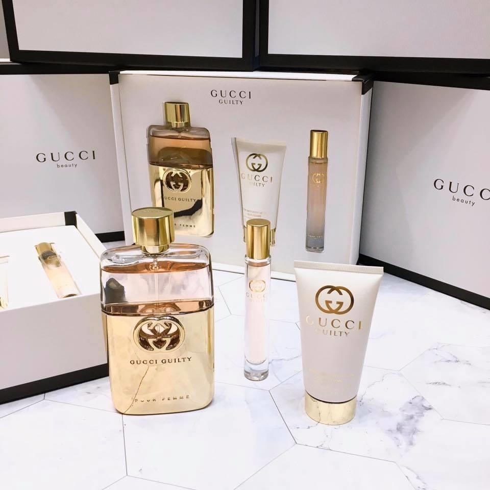 Giftset nước hoa Gucci Guilty Pour Femme EDP (90ML + 15ML + 50ML) Giftset nước hoa Gucci Guilty Pour Femme EDP (90ML + 15ML + 50ML) - Yêu Hàng Ngoại