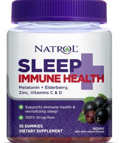 Kẹo dẻo ngủ ngon, tăng sức đề kháng Natrol Sleep Immune Health