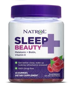 Kẹo Ngủ Ngon Natrol Sleep Beauty Melatonin + Biotin + Vitamin E