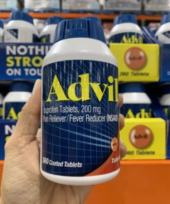 Viên uống hỗ trợ giảm đau hạ sốt Advil Tablets 200mg 360 viên