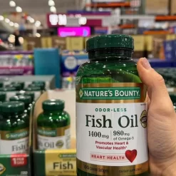 Dầu Cá Không Mùi Fish Oil 1400mg 980mg Omega-3 Nature's Bounty Dầu Cá Không Mùi Fish Oil 1400mg 980mg Omega-3 Nature's Bounty - Yêu Hàng Ngoại