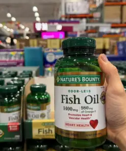 Dầu Cá Không Mùi Fish Oil 1400mg 980mg Omega-3 Nature's Bounty Dầu Cá Không Mùi Fish Oil 1400mg 980mg Omega-3 Nature's Bounty - Yêu Hàng Ngoại