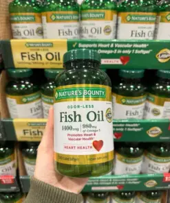 Dầu Cá Không Mùi Fish Oil 1400mg 980mg Omega-3 Nature's Bounty