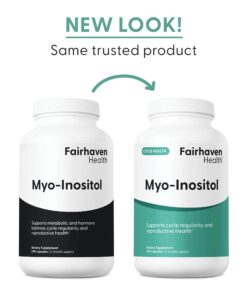 Alternative view of Fairhaven Health Myo-Inositol 120 viên hỗ trợ chu kỳ và sức khỏe sinh sản