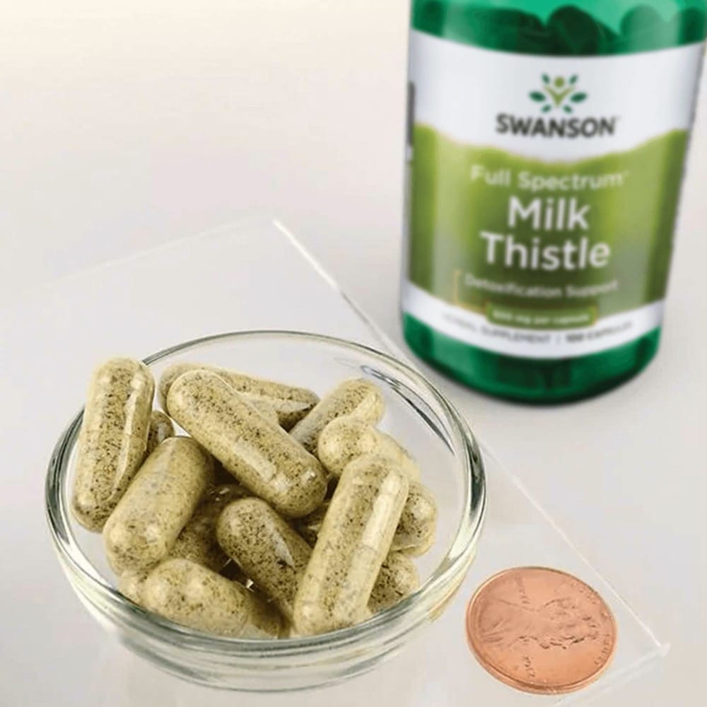 Viên uống giải độc gan bổ gan Swanson Milk Thistle 500mg Viên uống giải độc gan bổ gan Swanson Milk Thistle 500mg - Yêu Hàng Ngoại