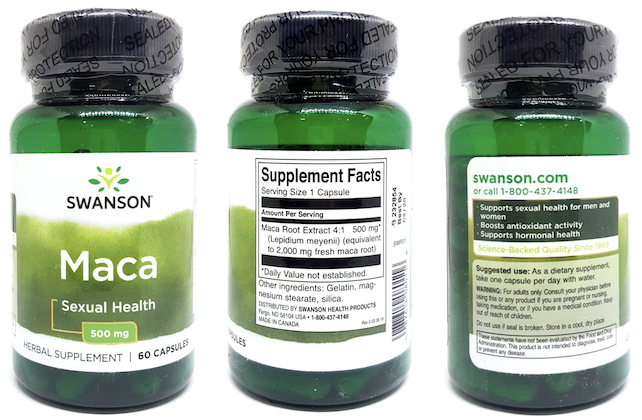 Viên uống tăng cường sinh lý Swanson Passion Maca 500mg Viên uống tăng cường sinh lý Swanson Passion Maca 500mg - Yêu Hàng Ngoại